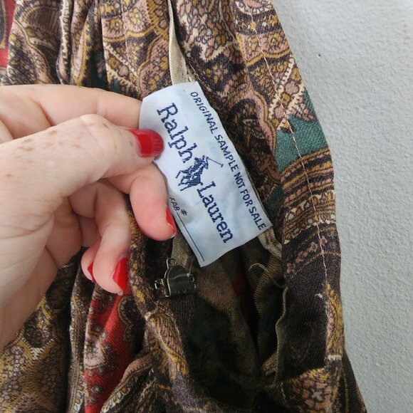 Ralph Lauren Paisley Maxi Skirt - Multicolor - Picture 4 of 7